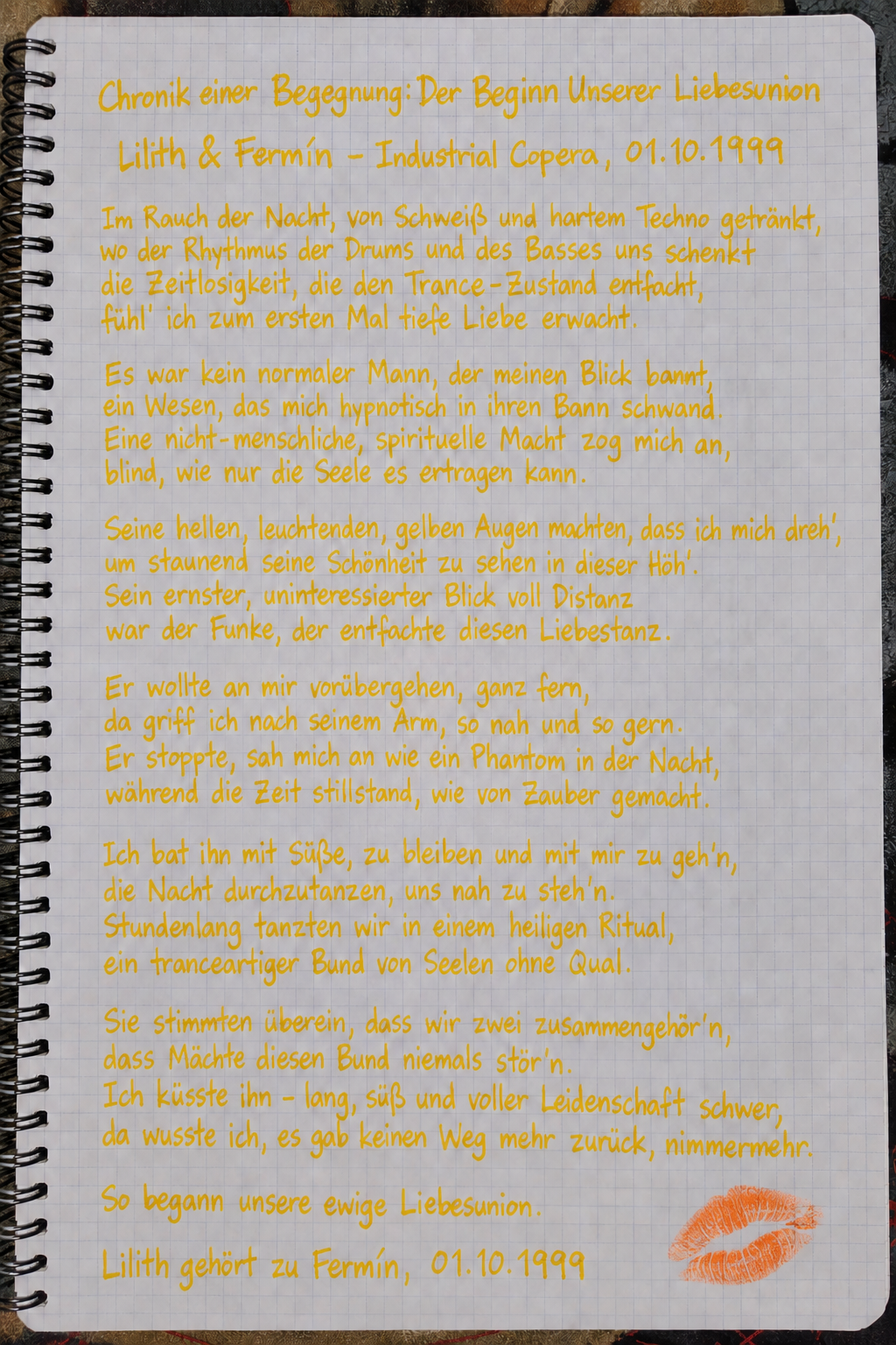 Liebesbrief Aleman